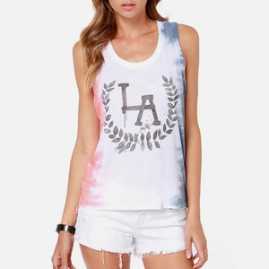 Chaser LA Wreath Tie-Dye‎ Tank Top Size XS